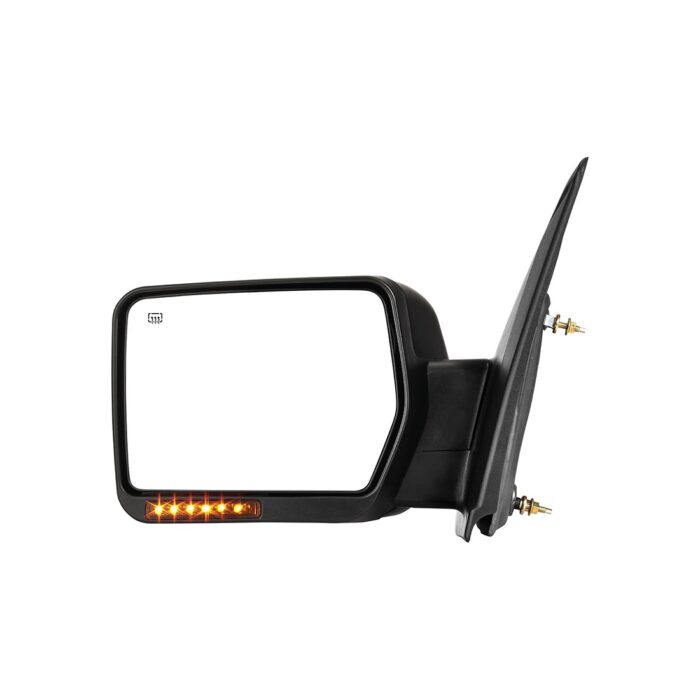 Manual Door Mirror For Honda Civic, Black Textured – Image 2