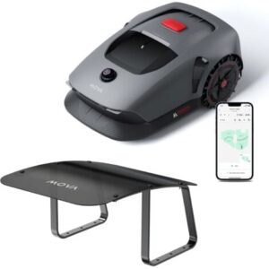 MOVA 600 Kit Tondeuse Robot avec abri et lames de rechange, 600 m²