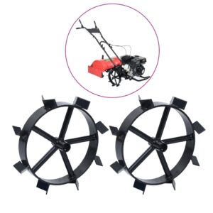 Roues métalliques pour cultivateur à essence 6,5 ch 2 pcs vidaXL 146268