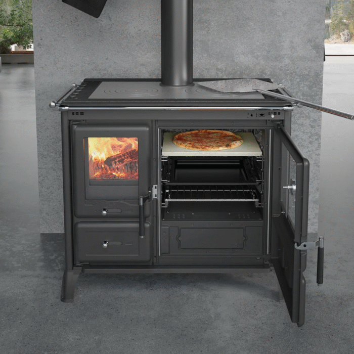 Cuisinière à bois GARDENIA XXL Steel - 10,5 Kw – Image 5