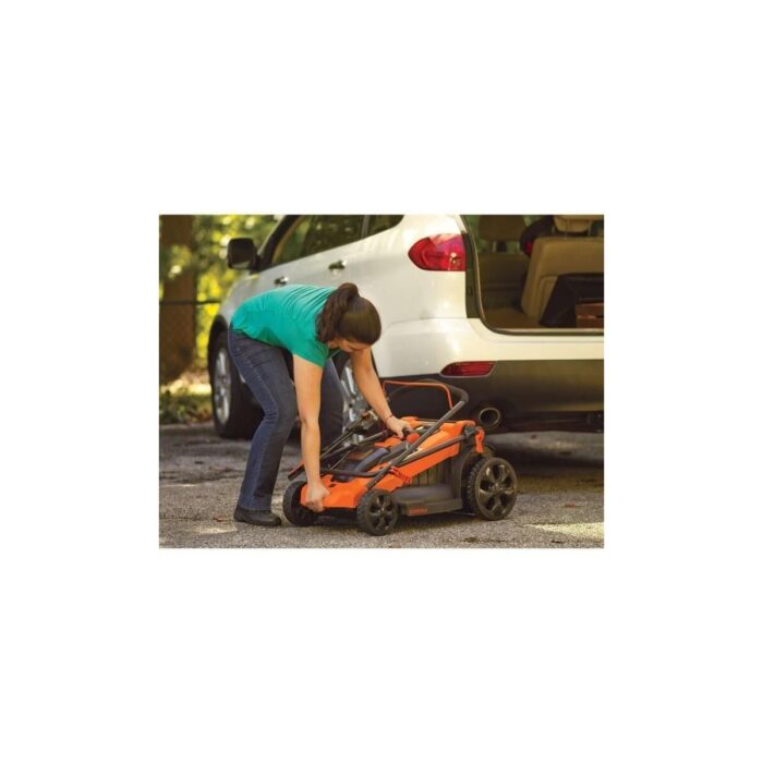 BLACK & DECKER - Tondeuse électrique filaire - BLACK+DECKER - LM2000-QS - 2000W - 48cm de coupe - Mulching, éjection latérale ou bac 50L – Image 12
