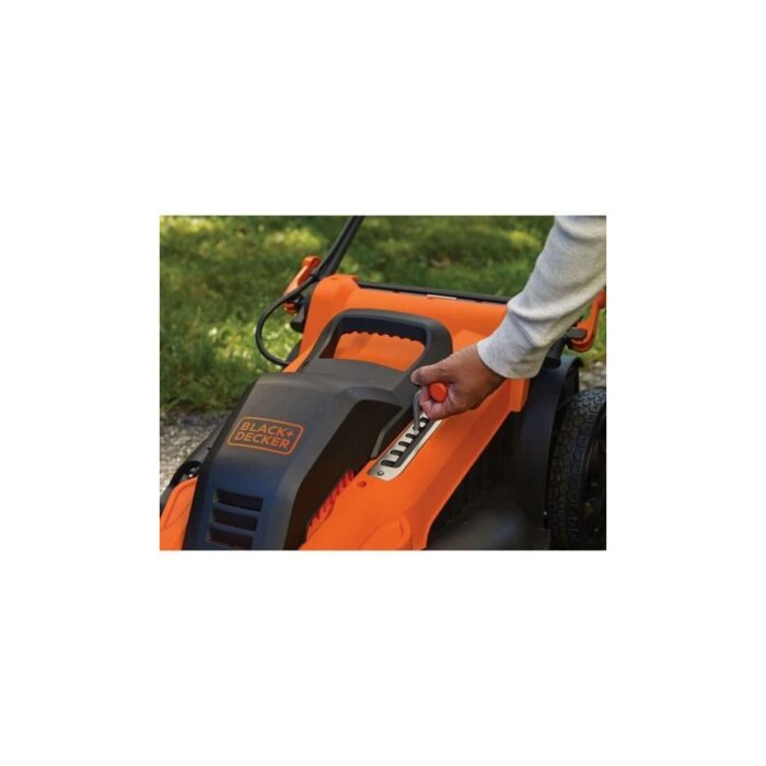 BLACK & DECKER - Tondeuse électrique filaire - BLACK+DECKER - LM2000-QS - 2000W - 48cm de coupe - Mulching, éjection latérale ou bac 50L – Image 7